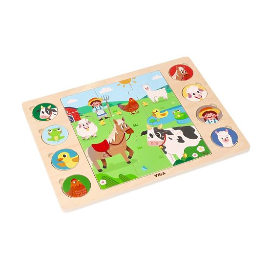 Puzzle 2 az 1-ben Farm - árnyékkereső kirakó
