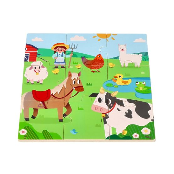 Puzzle 2 az 1-ben Farm - árnyékkereső kirakó