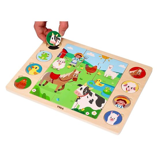 Puzzle 2 az 1-ben Farm - árnyékkereső kirakó
