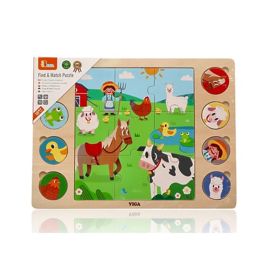 Puzzle 2 az 1-ben Farm - árnyékkereső kirakó