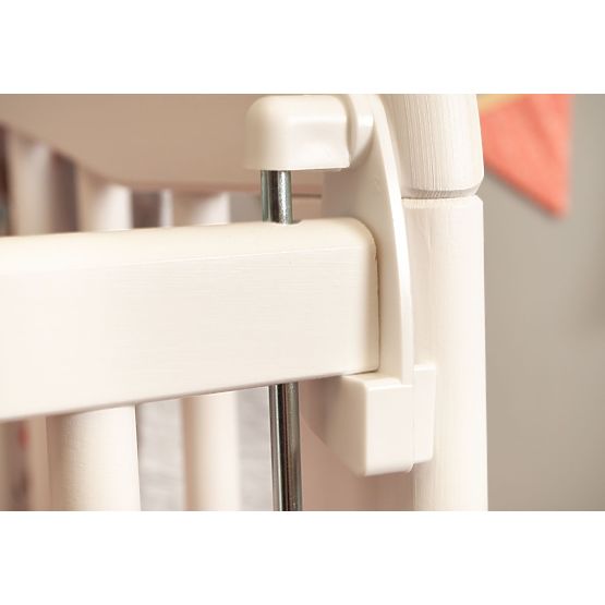 Kiságy Alek leengedhető oldallal - fehér