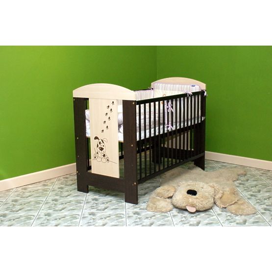 Rácsos babaágy - kutyus