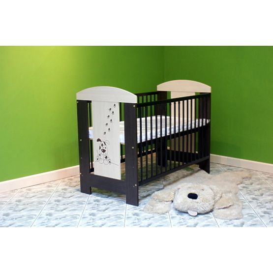 Rácsos babaágy - kutyus