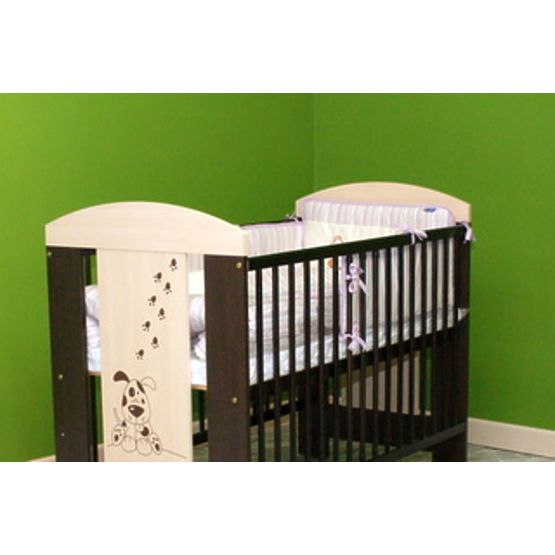 Rácsos babaágy - kutyus