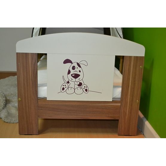 Rácsos babaágy - kutyus