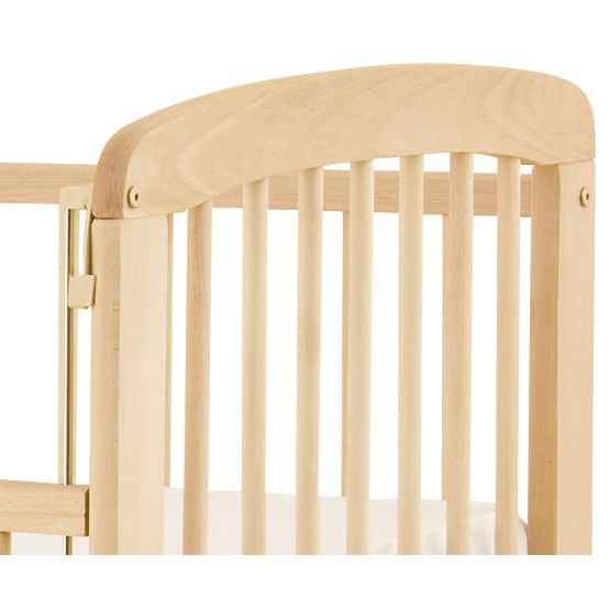 Rácsos babaágy SCARLETT MISA - natúr