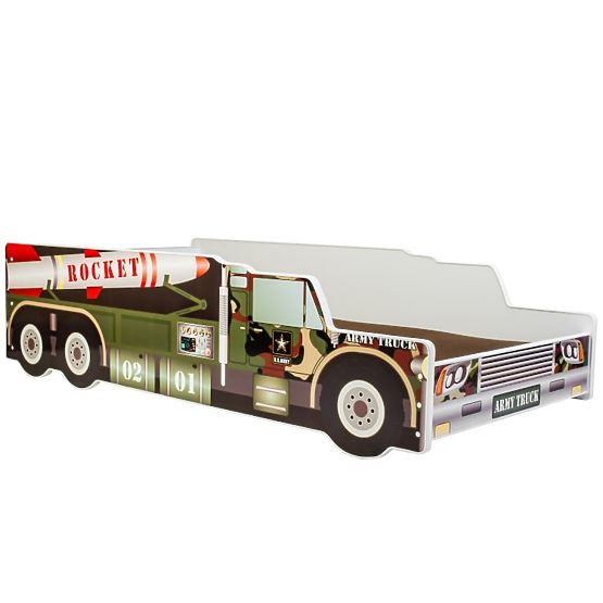 Rakéta alakú egyszemélyes ágy 140x70 matraccal