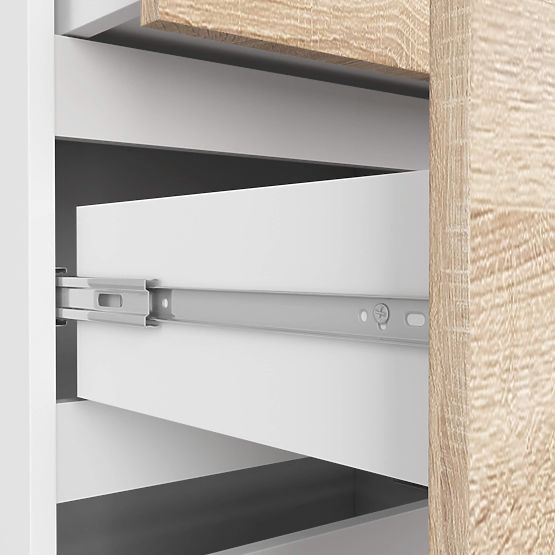 REGÁL R60 3SZ 2P CLP PK FEHÉR / SONOMA