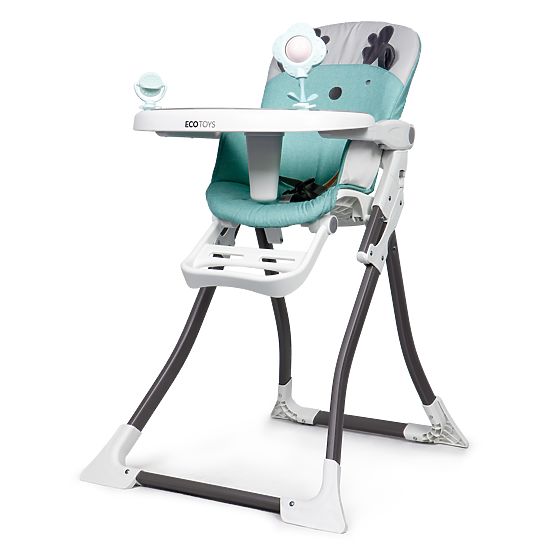 Rénszarvas étkező szék - fehér-türkiz