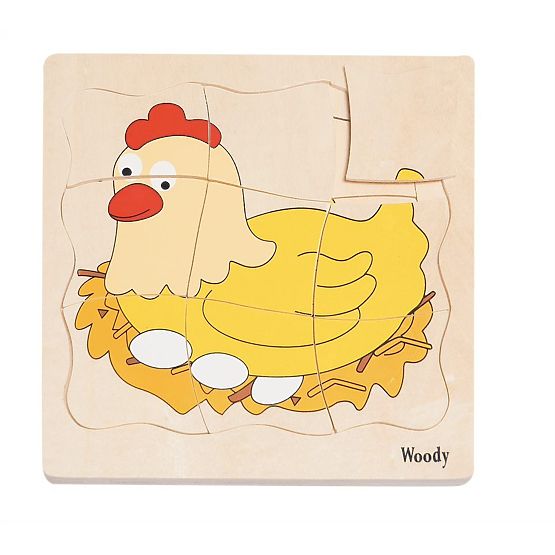Réteges puzzle a tyúk életéről