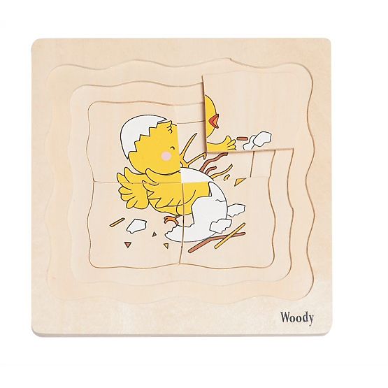 Réteges puzzle a tyúk életéről