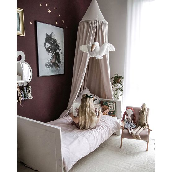 Retro gyerekfotel Velúr - rózsaszín