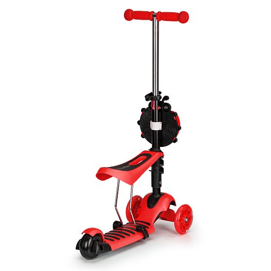 Robogó és kidobó katicabogár - piros