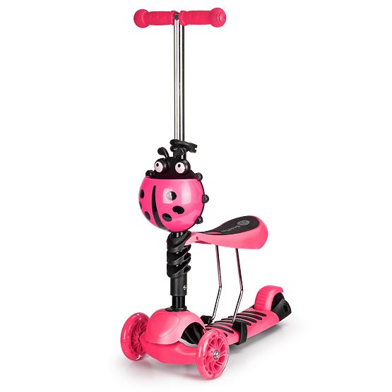 Robogó és kidobó katicabogár - rózsaszín