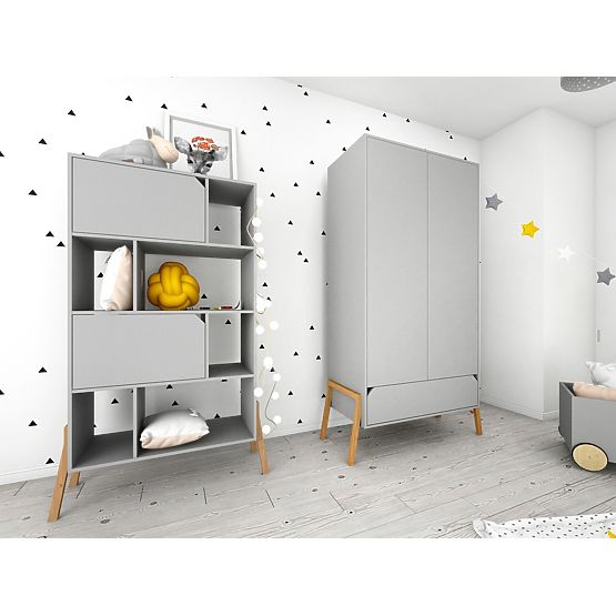 Lotti Grey ruhásszekrény