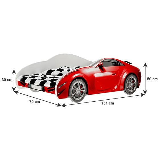 S-CAR autóágy - piros
