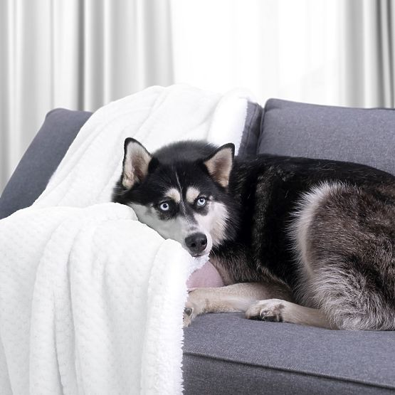 SHLEEPY takaró fehér színű, jacquard mintás, klasszikus stílusú, 130x180