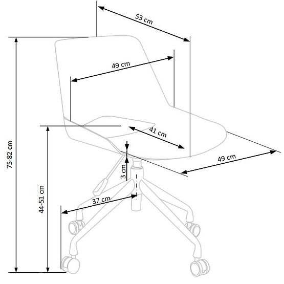 Skorpió irodai szék - hamuszürke