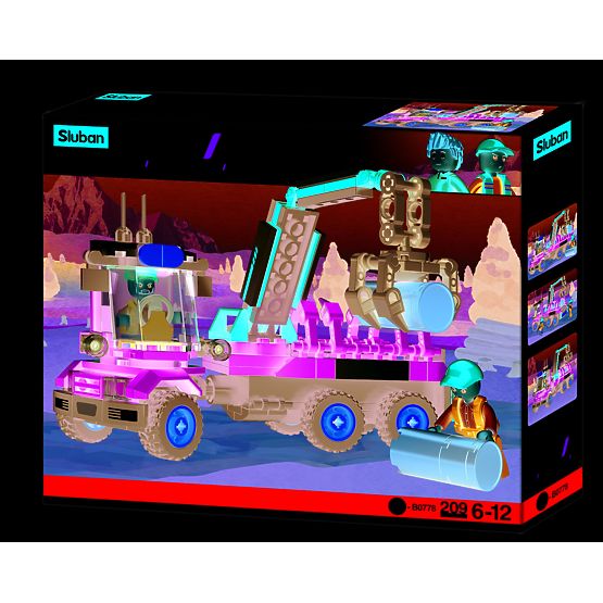 Sluban Town Farm M38-B0778 Építőkészlet - Traktor rönkszállító utánfutóval
