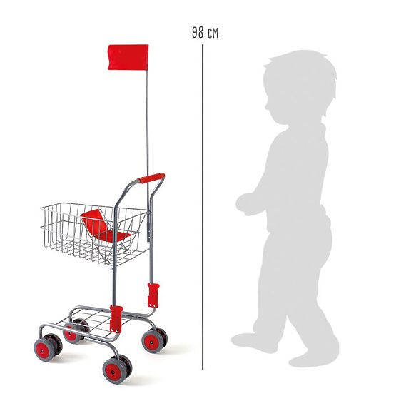 small Foot Bevásárlókocsi ezüst - sérült csomagolás