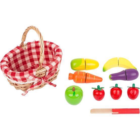 small foot Bevásárlókosár zöldségekkel