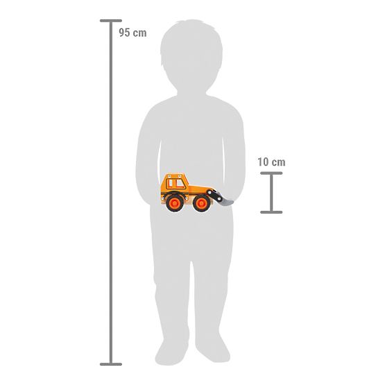 small foot Fa fából készült kotrógép