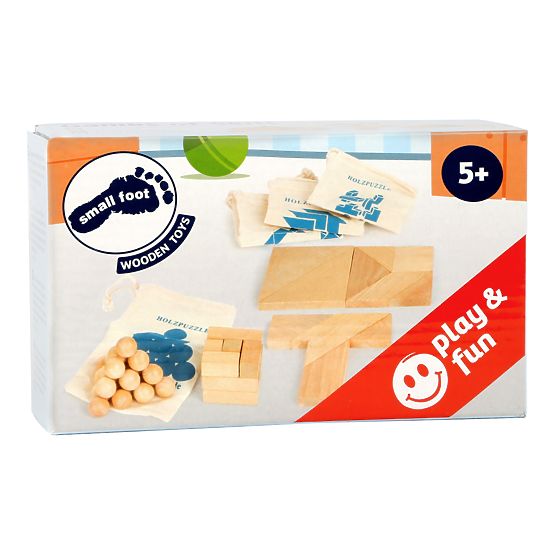 Small Foot Fa kirakós készlet 4 db-os tasakban