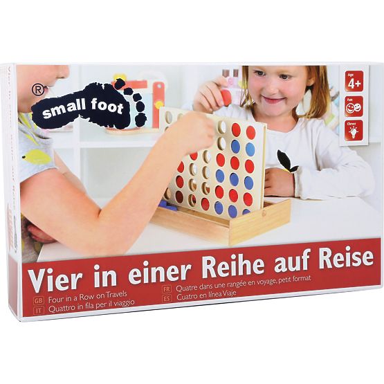 Small Foot Fából készült utazási tic-tac-toe játék