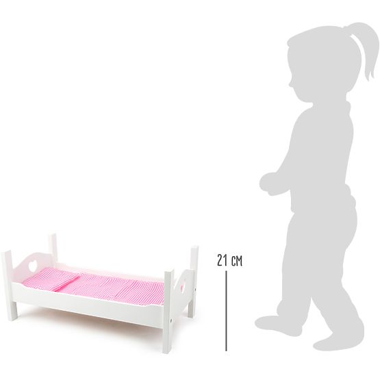 small foot Fehér fa babaágy