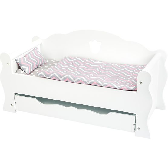 small foot Fehér fa babaágy