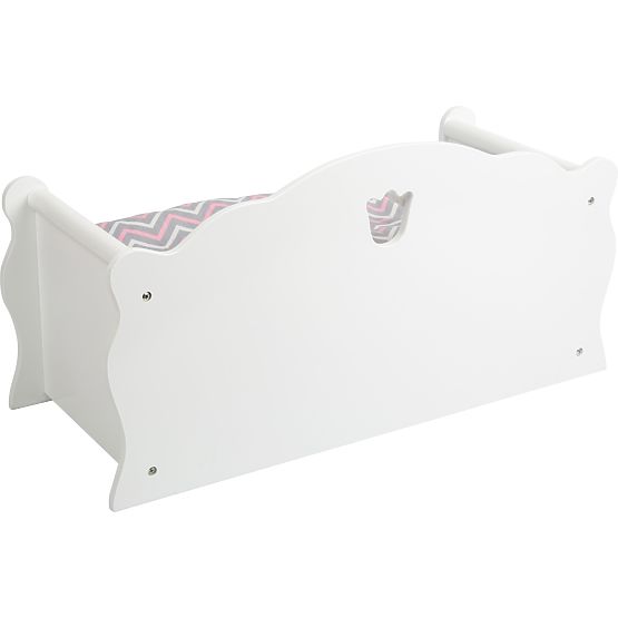 small foot Fehér fa babaágy