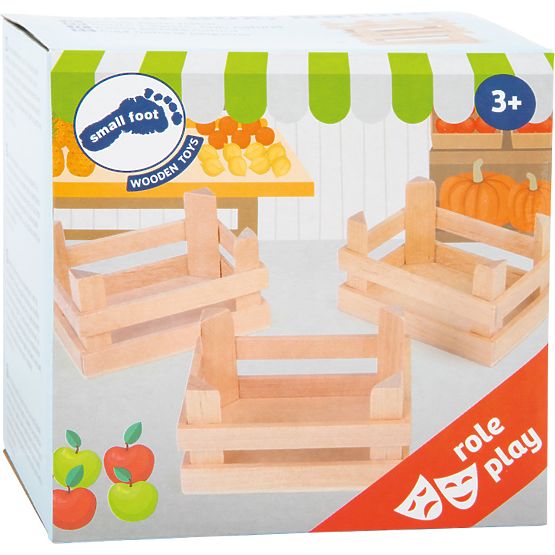 small foot Kis élelmiszer szállítóláda készlet 3 db
