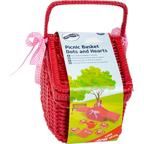 small foot Piknik kosár Dots and Hearts