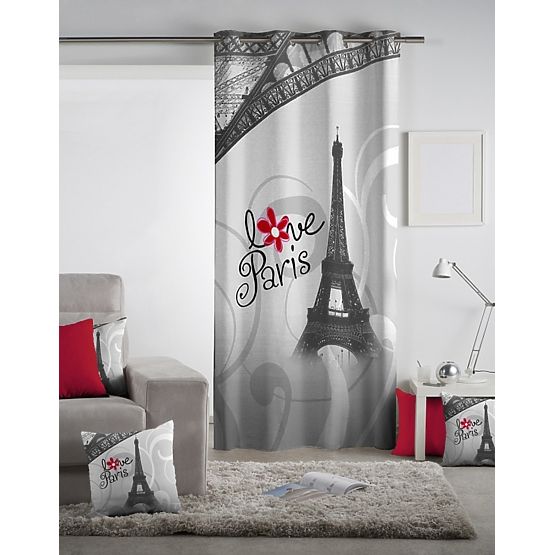 Sötétítő dekor függöny – Love Paris