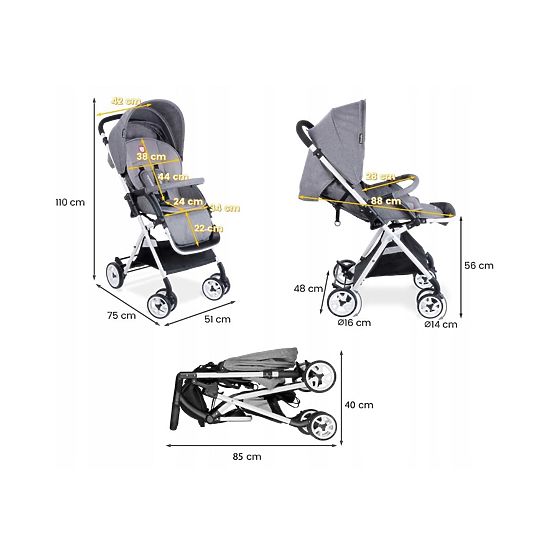 Sport babakocsi LIONELO Lea