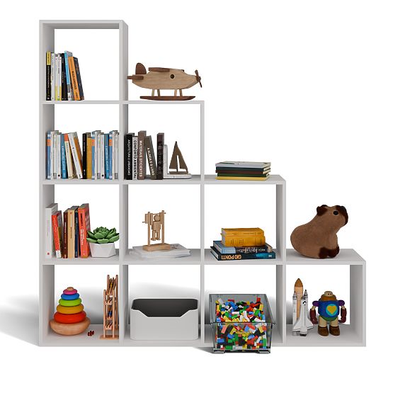 Step 4X4 FEHÉR Polc