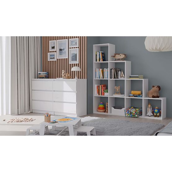 Step 4X4 FEHÉR Polc