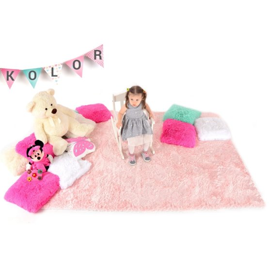 Gyerek plüss szőnyeg - rózsaszín