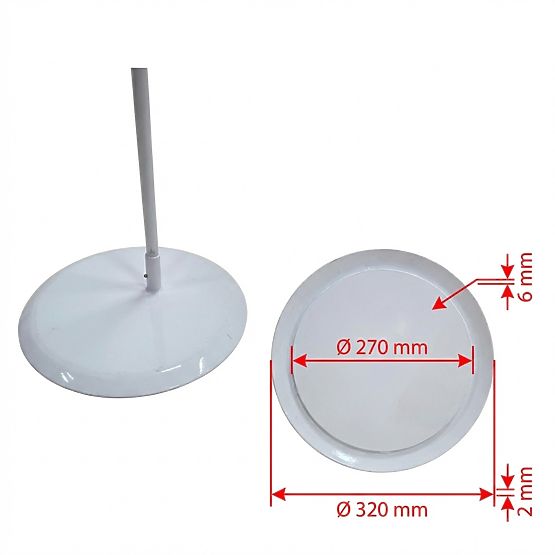 Szabadon álló baldachin tartó