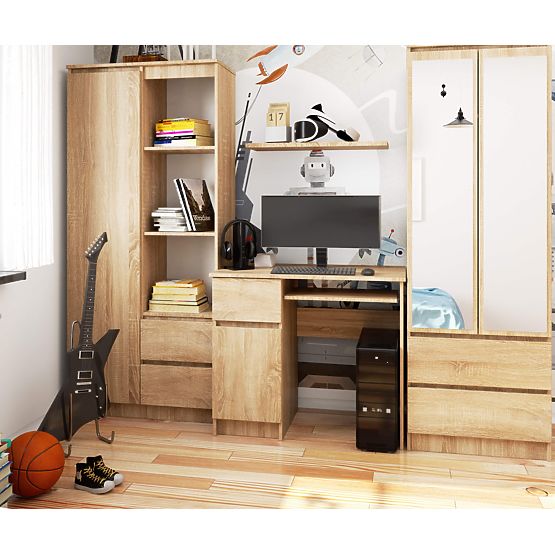 SZÁMÍTÓGÉPASZTAL 90 cm PIXEL BALOS PK SONOMA