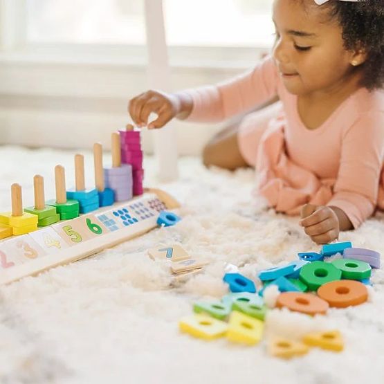 Számolás, formák és színek tanuló puzzle