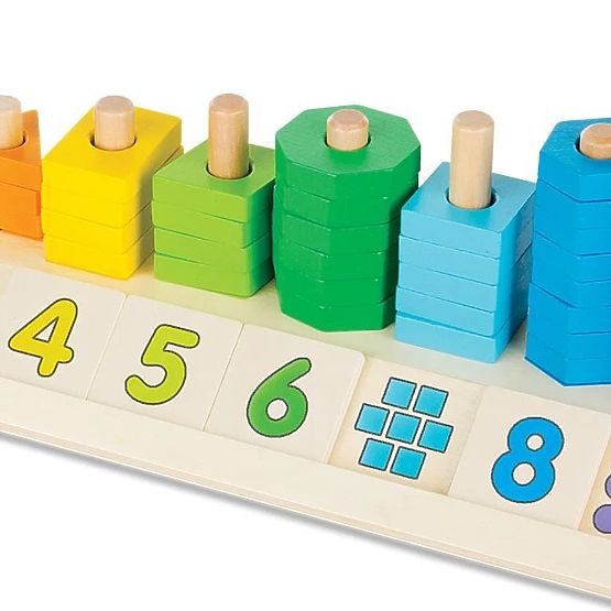 Számolás, formák és színek tanuló puzzle