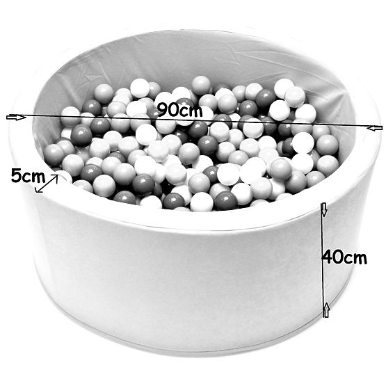 Száraz medence labdákkal - sötétkék