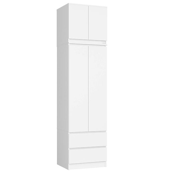 SZEKRÉNY FELÉPÍTMÉNNYEL S60 2D 2SZ CLP PK FEHÉR