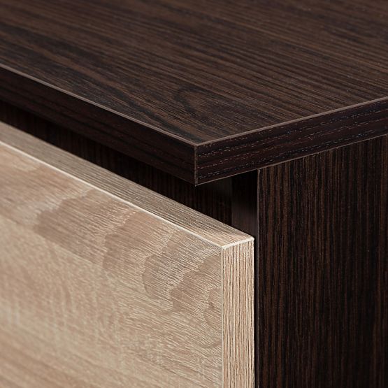 SZEKRÉNY S 90 cm 2 AJTÓ 2 FIÓK 2 TÜKÖR PK WENGE / SONOMA