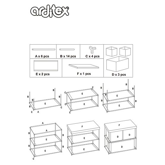 Szervező Miki egér fiókokkal