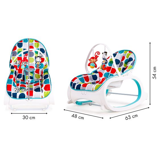 Színes gyermek hintaszék Oscar