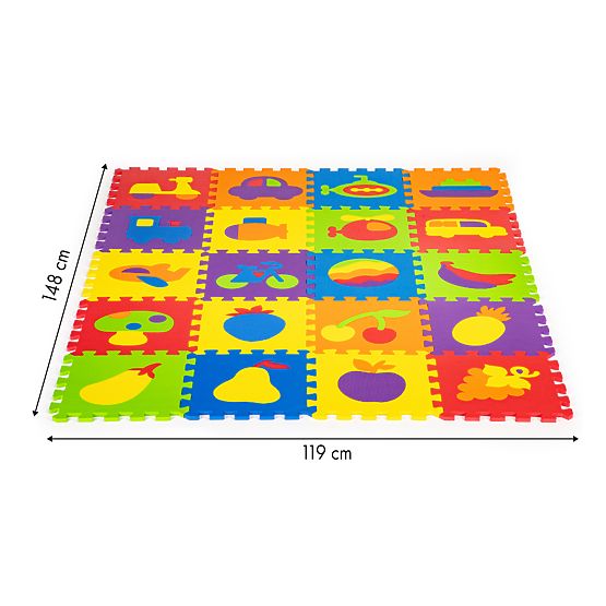 Színes oktatási pad - hab puzzle
