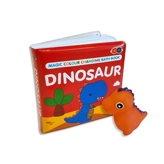 Színváltó könyv és játék készlet - Dinoszaurusz