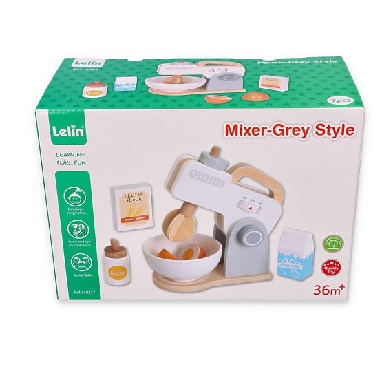 Szürke mixer - fa játék